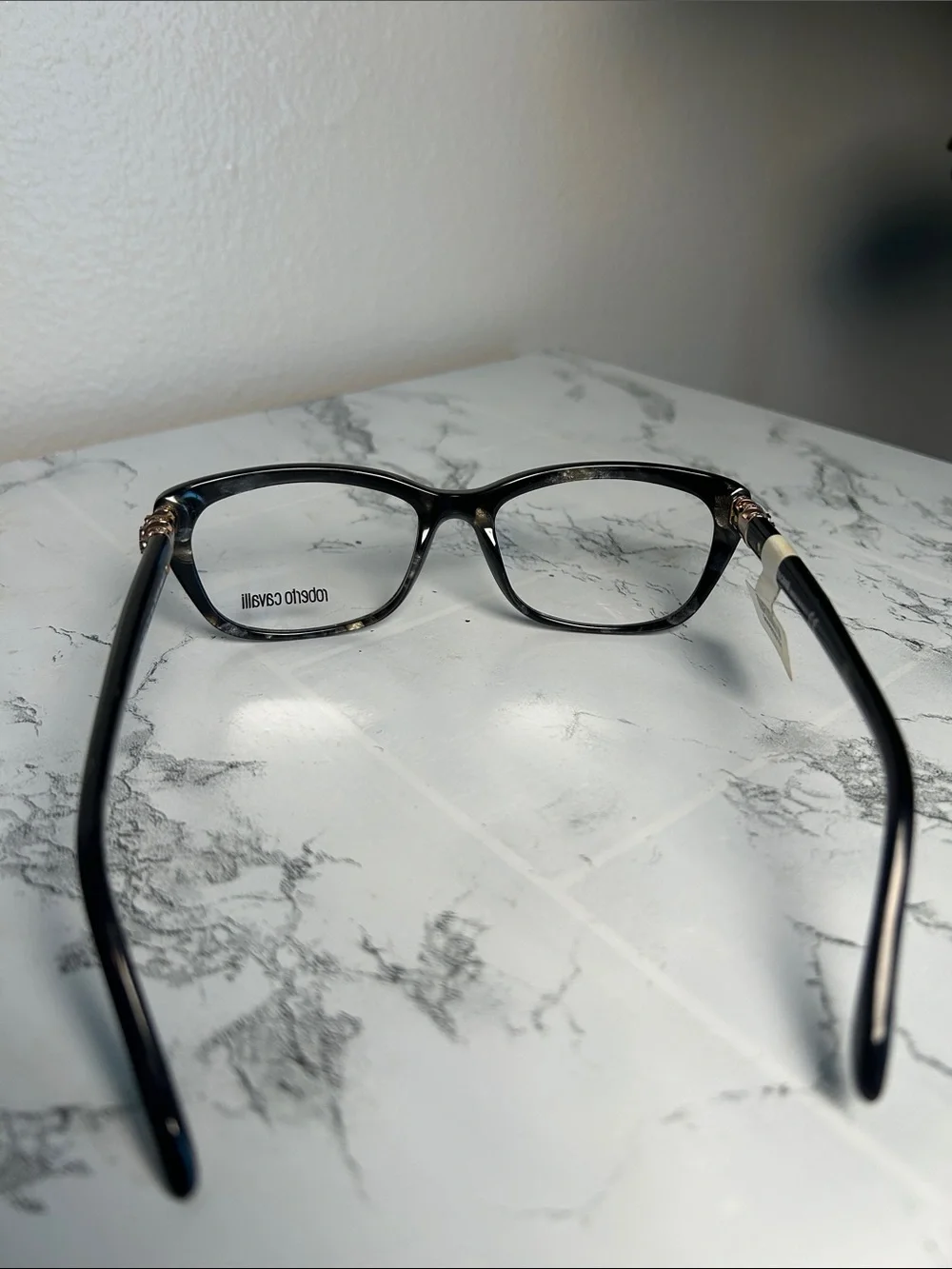 Roberto Cavalli Martinica 715 Marble Cat Eye Eyeglasses 54-17-140 NWT